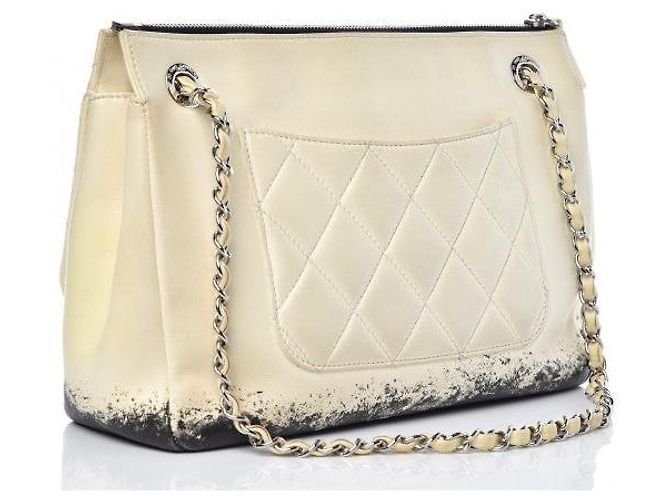 Chanel Vintage Jumbo Timeless Tasche Beige - Ansicht 2