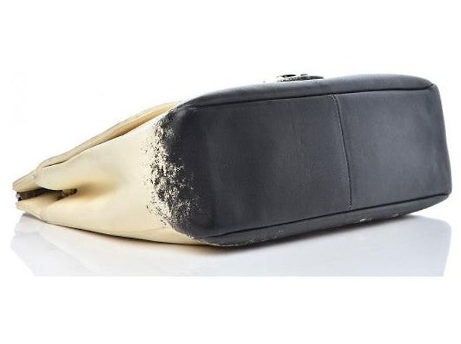 Chanel Vintage Jumbo Timeless Tasche Beige - Ansicht 3