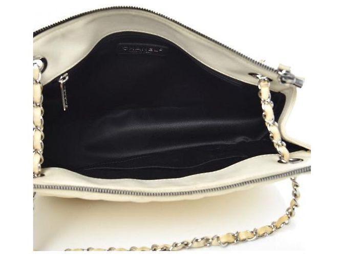 Chanel Vintage Jumbo Timeless Tasche Beige - Ansicht 4