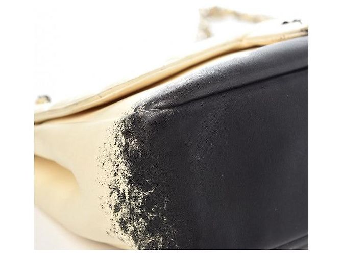 Chanel Vintage Jumbo Timeless Tasche Beige - Ansicht 6