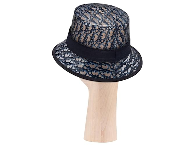 Cappello Bob Dior Oblique Blu Navy - vista 2
