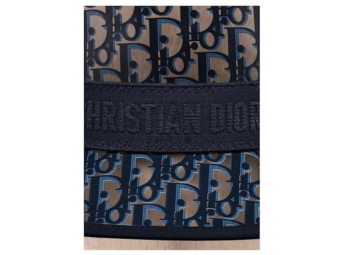Cappello Bob Dior Oblique Blu Navy - vista 4