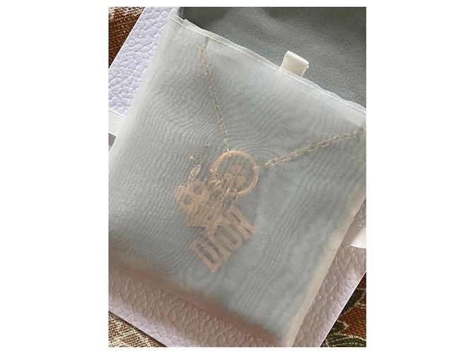 Collana charm Dior metallo dorato 70cm D'oro - vista 6