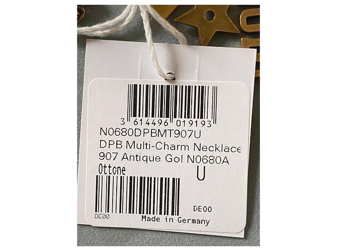 Collana charm Dior metallo dorato 70cm D'oro - vista 7