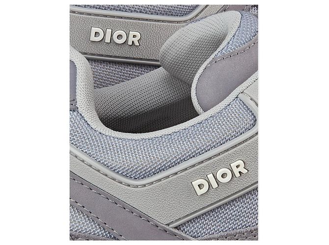 Baskets Dior en daim gris taille 41 - vue 4