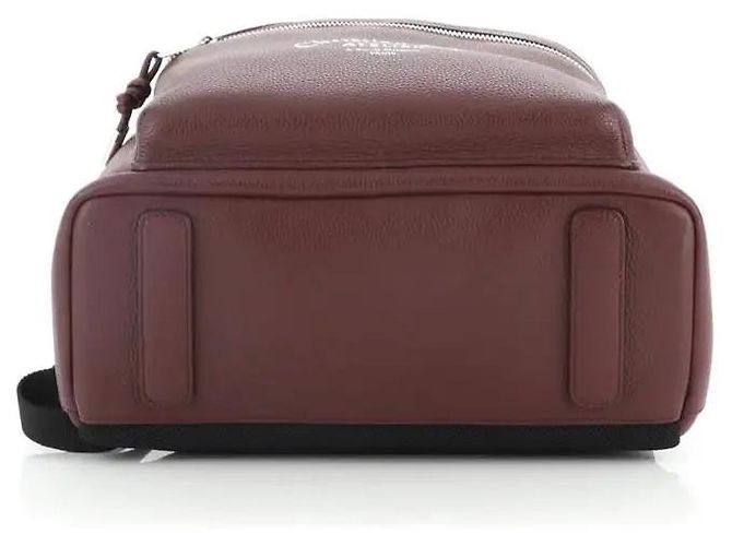 Zaino Dior Rider in pelle bordeaux Bordò - vista 3