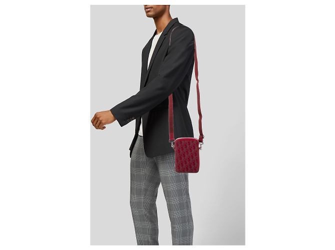 Pochette Messenger Dior Galaxy World Tour Rosso - vista 7