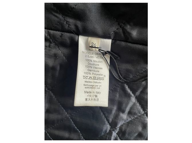 Céline Celine Leder Perfecto-Jacke Schwarz - Ansicht 6