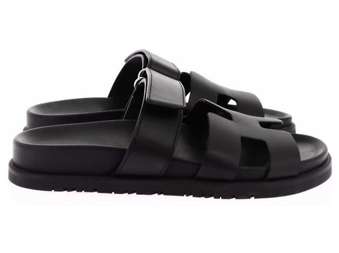 Hermès Zypern Sandalen 37 Schwarz - Ansicht 2
