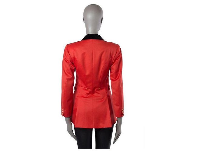Hermès Red Wool Blazer Size 38 - view 2