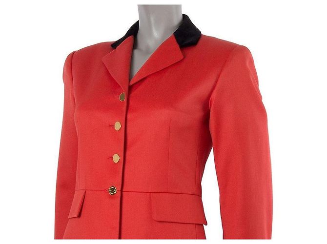Hermès Red Wool Blazer Size 38 - view 3