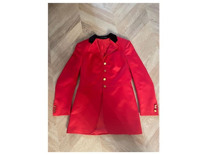 Hermès Red Wool Blazer Size 38 - view 4