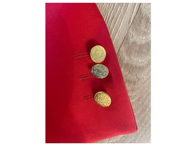 Hermès Red Wool Blazer Size 38 - view 6
