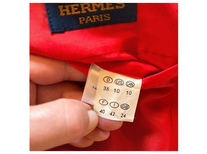 Hermès Red Wool Blazer Size 38 - view 8