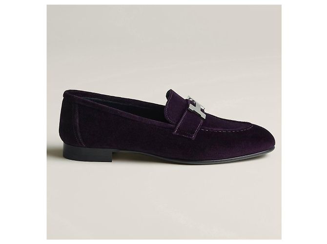 Mocassini Hermès modello Parigi 37.5 Porpora - vista 2