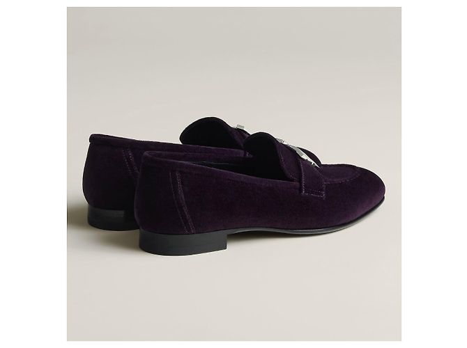 Mocassini Hermès modello Parigi 37.5 Porpora - vista 3
