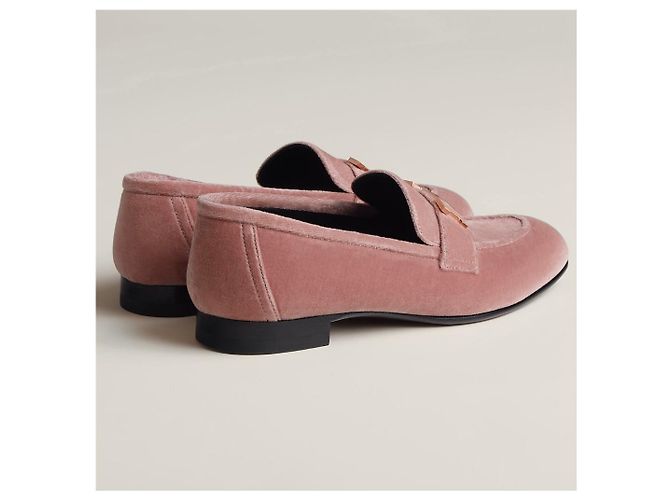 Mocassini Hermès modello Parigi 37.5 Rosa - vista 3