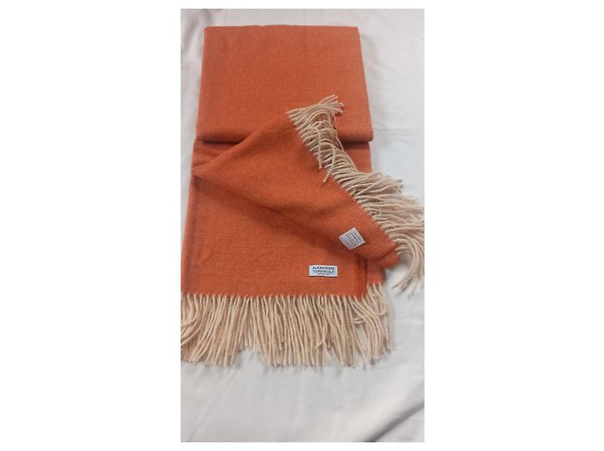 Autre Marque ALEXANDRE TURPAULT Plaid Nomade in baby alpaca arancione - vista 2