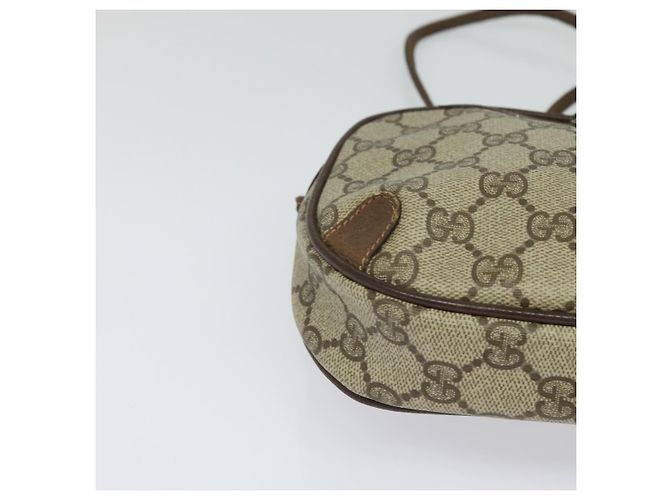GUCCI GG Supreme Web Sherry Line Borsa a Spalla PVC Beige 89 02 066 Auth nb440 - vista 10