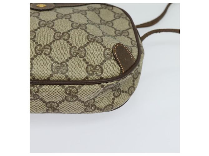 GUCCI GG Supreme Web Sherry Line Borsa a Spalla PVC Beige 89 02 066 Auth nb440 - vista 11