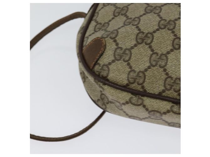 GUCCI GG Supreme Web Sherry Line Borsa a Spalla PVC Beige 89 02 066 Auth nb440 - vista 12