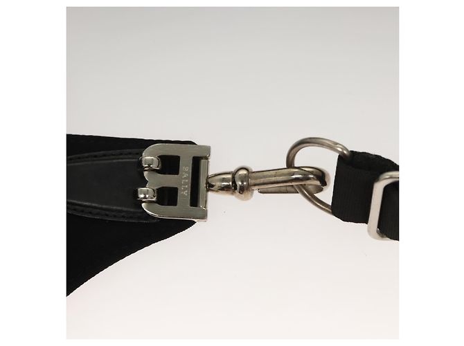 BALLY Marsupio in tela nero e argento Auth th5841 - vista 14