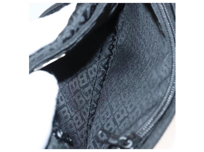 BALLY Marsupio in tela nero e argento Auth th5841 - vista 16