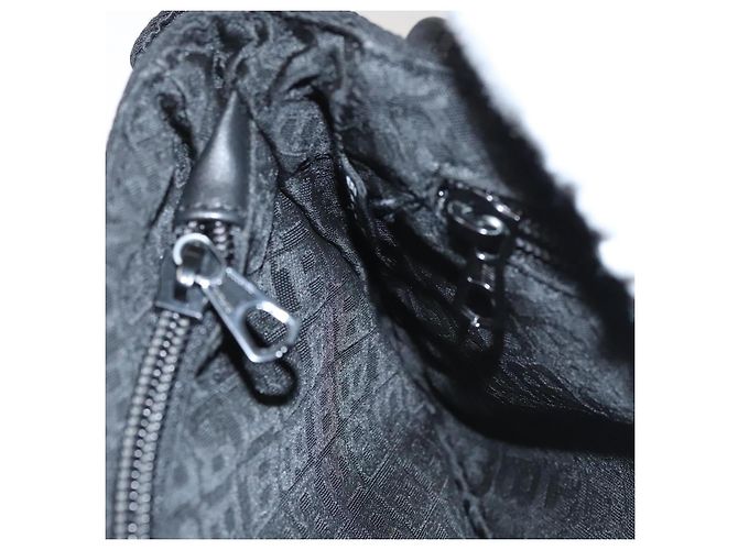 BALLY Marsupio in tela nero e argento Auth th5841 - vista 18