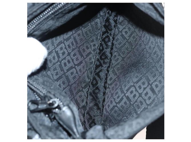 BALLY Marsupio in tela nero e argento Auth th5841 - vista 19