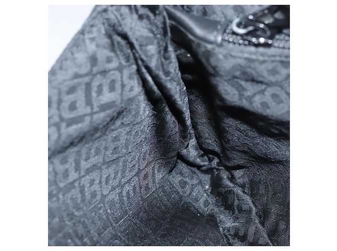 BALLY Marsupio in tela nero e argento Auth th5841 - vista 21
