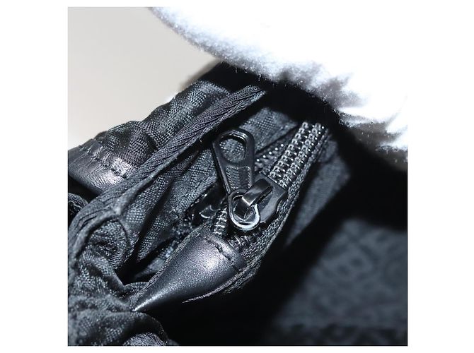 BALLY Marsupio in tela nero e argento Auth th5841 - vista 22