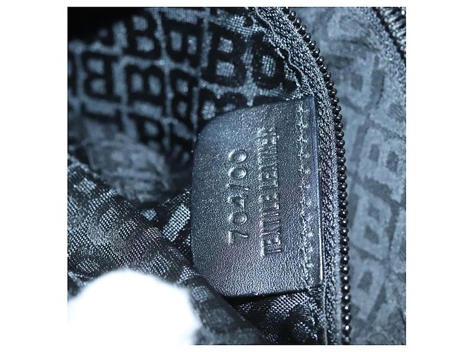 BALLY Marsupio in tela nero e argento Auth th5841 - vista 26