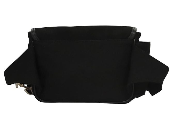 BALLY Marsupio in tela nero e argento Auth th5841 - vista 3