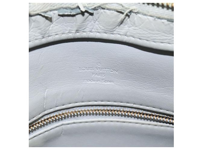 LOUIS VUITTON Monogram Vernis Houston Borsa a Mano Grigia M91053 LV Auth 116665 Grigio - vista 10