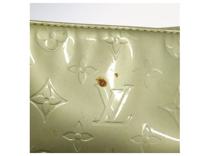 LOUIS VUITTON Monogram Vernis Houston Borsa a Mano Grigia M91053 LV Auth 116665 Grigio - vista 20
