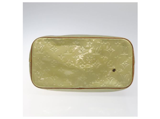 LOUIS VUITTON Monogram Vernis Houston Borsa a Mano Grigia M91053 LV Auth 116665 Grigio - vista 5