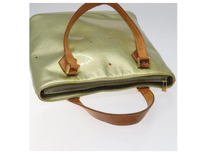 LOUIS VUITTON Monogram Vernis Houston Borsa a Mano Grigia M91053 LV Auth 116665 Grigio - vista 7