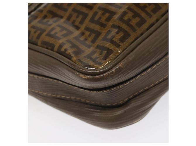 Fendi Borsa a spalla in tela Zucchino beige Auth ep8208 - vista 11