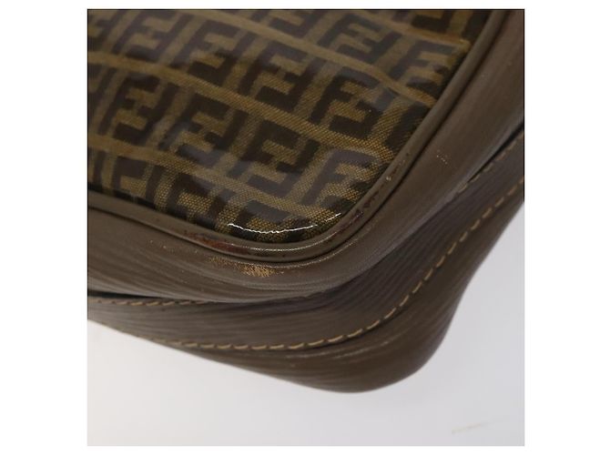Fendi Borsa a spalla in tela Zucchino beige Auth ep8208 - vista 12