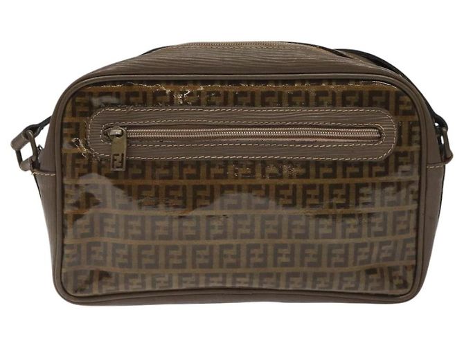 Fendi Borsa a spalla in tela Zucchino beige Auth ep8208 - vista 2