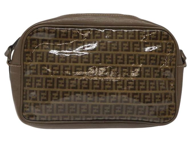 Fendi Borsa a spalla in tela Zucchino beige Auth ep8208 - vista 3