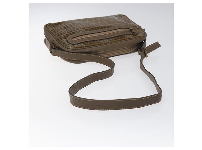 Fendi Borsa a spalla in tela Zucchino beige Auth ep8208 - vista 7