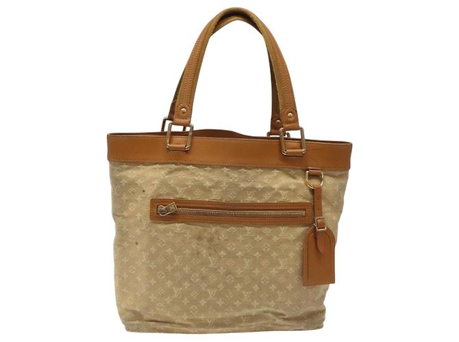 LOUIS VUITTON Monogram Mini Lucille GM Bolsa Tote Beige M92683 LV Auth ep8323 - vista 13