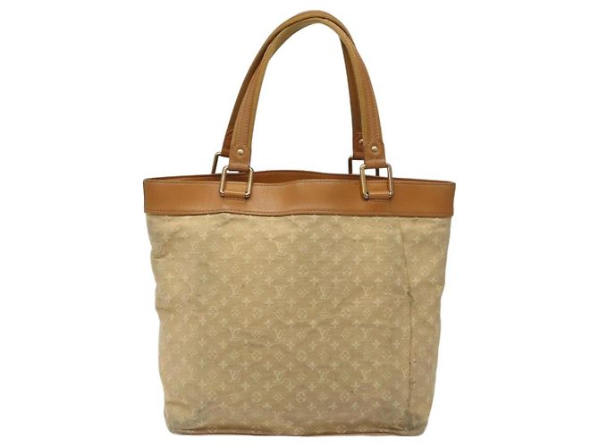 LOUIS VUITTON Monogram Mini Lucille GM Bolsa Tote Beige M92683 LV Auth ep8323 - vista 2