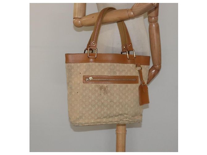 LOUIS VUITTON Monogram Mini Lucille GM Bolsa Tote Beige M92683 LV Auth ep8323 - vista 23