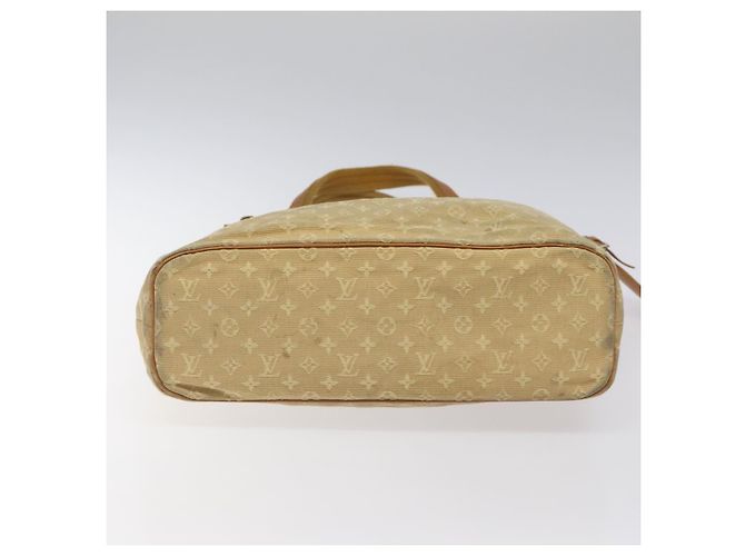 LOUIS VUITTON Monogram Mini Lucille GM Bolsa Tote Beige M92683 LV Auth ep8323 - vista 5
