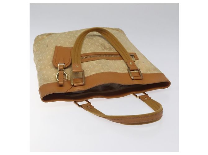 LOUIS VUITTON Monogram Mini Lucille GM Bolsa Tote Beige M92683 LV Auth ep8323 - vista 6