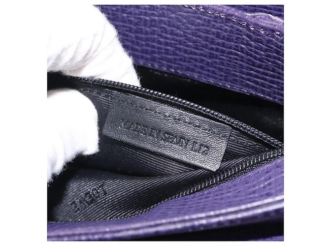 Borsa a mano LOEWE in pelle viola Auth BD1451 Porpora - vista 12