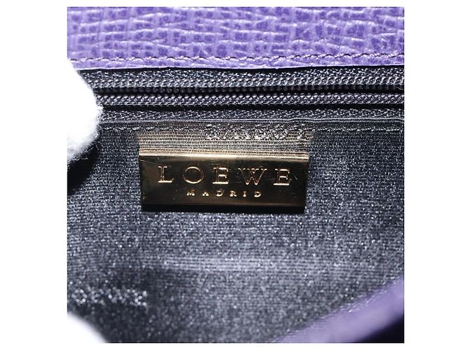 Borsa a mano LOEWE in pelle viola Auth BD1451 Porpora - vista 17