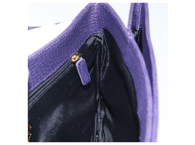 Borsa a mano LOEWE in pelle viola Auth BD1451 Porpora - vista 18